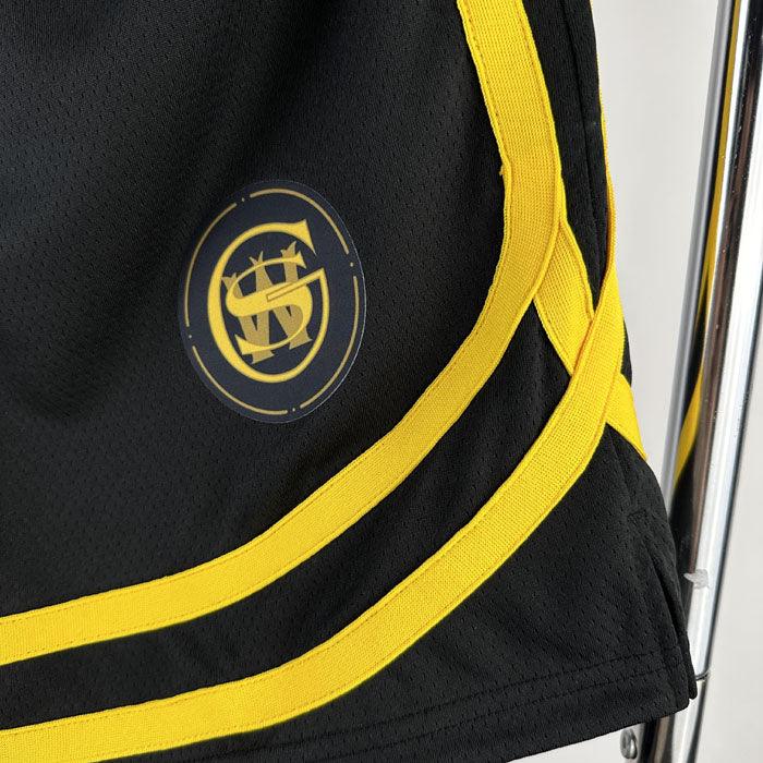 Short NBA Golden State Warriors City Edition 23/24 Preto e Amarelo