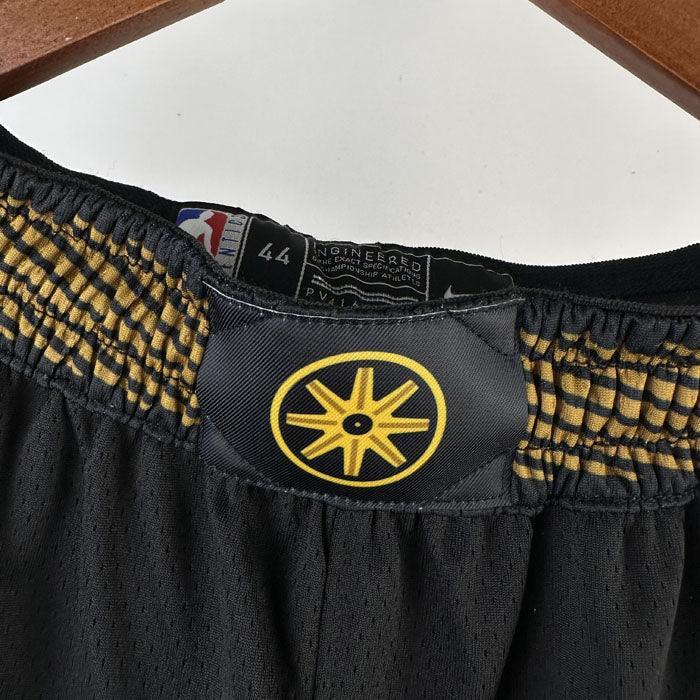 Short NBA Golden State Warriors City Edition 23/24 Preto e Amarelo