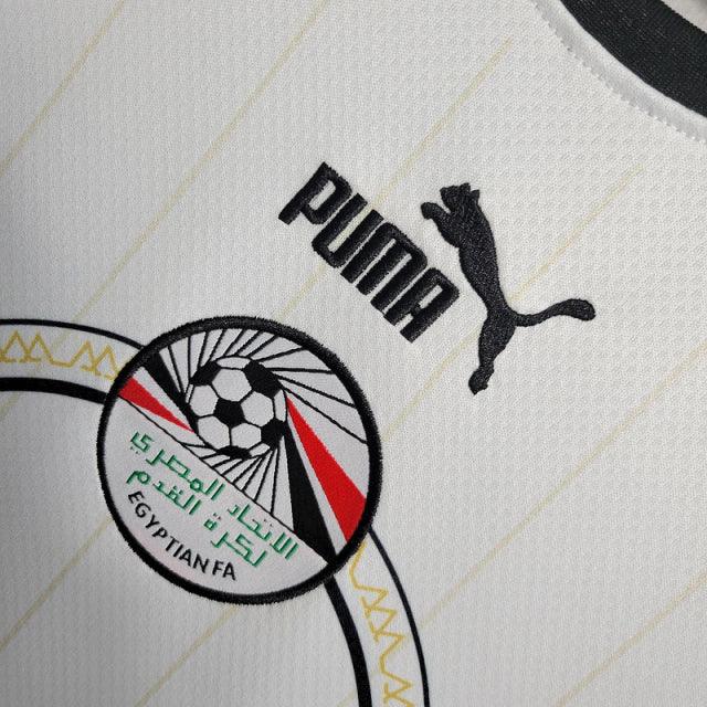 Camisa Seleção Egito II 23/24 - Torcedor  Masculina - Branca com detalhes em preto