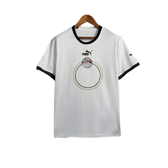 Camisa Seleção Egito II 23/24 - Torcedor  Masculina - Branca com detalhes em preto