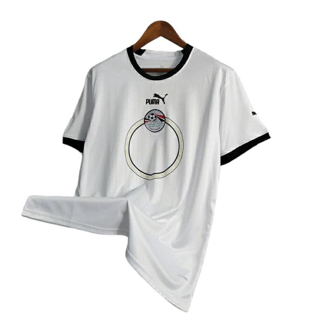 Camisa Seleção Egito II 23/24 - Torcedor  Masculina - Branca com detalhes em preto