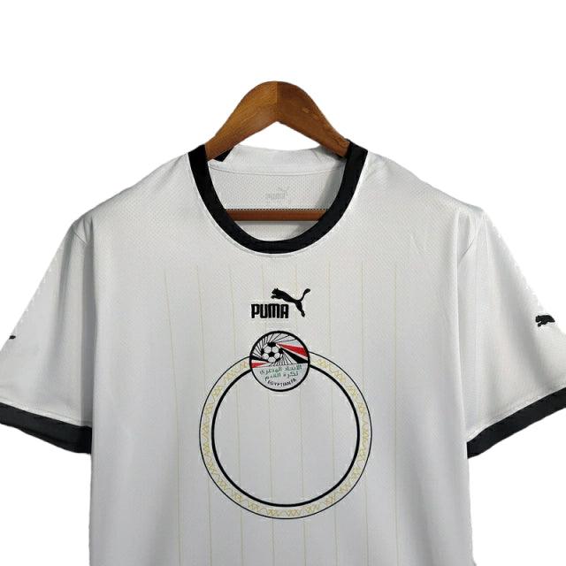 Camisa Seleção Egito II 23/24 - Torcedor  Masculina - Branca com detalhes em preto